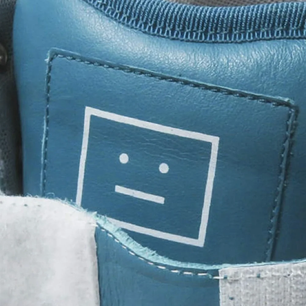 Authentic Acne Studios 21 SS Babila Mix Turquoise High Top Sneakers - Picture 4 of 11